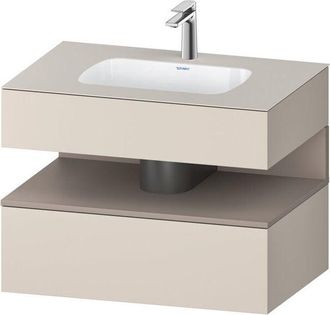 Duravit Duravit - Qatego lavabo encastr&eacute; avec meuble sous-lavabo en