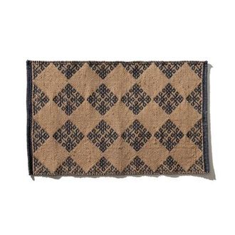 Puebco Tile Patterned Jute Mat in Mykonos at Nordstrom