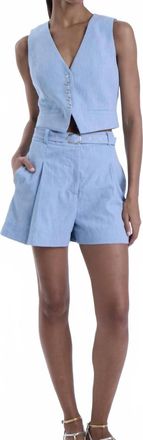 Karina Grimaldi Taylor Shorts In Blue