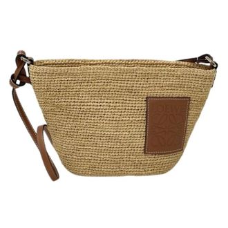 Loewe Pre-owned Pochette Schoudertas - Dames - Vintage Schoudertas - Beige - ONE Size - Leer - Vintage