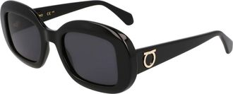 Ferragamo Grey Oval Ladies Sunglasses SF2038SE 001 51