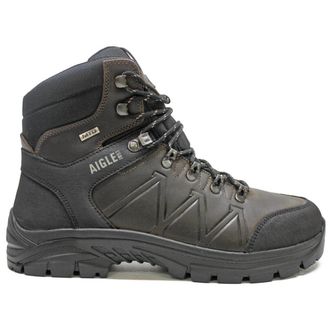 Aigle Klippe Full Grain Leather Mens Ankle Boots - Dark Brown - Size:UK 10.5