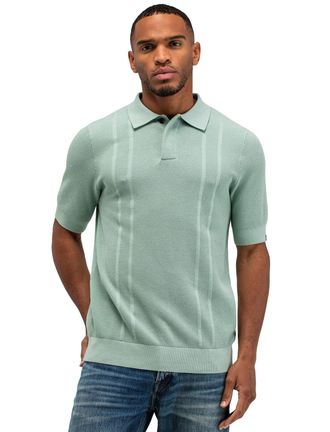 Butcher of Blue Groen poloshirt Butcher of Blue structuur