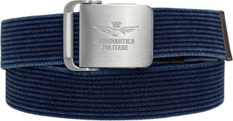 Aeronautica Geweefde Riem - Heren - Riemen - Blauw - 100 CM - Accessoires