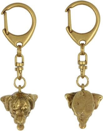 OEM Rottweiler - Llavero De Perro Ba&ntilde;ado En Oro, Decoraci&oacute;n De Bolsos, Accesorio De Lujo De Art-dog