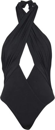 Balmain Costume da bagno con scollo allamericana - Nero