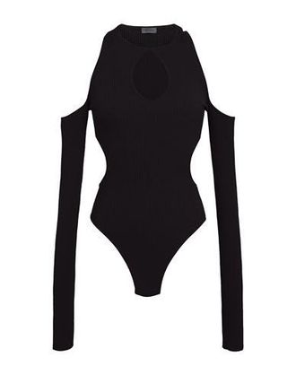 8 by YOOX RIBBED-KNIT LONG SLEEVE BODYSUIT