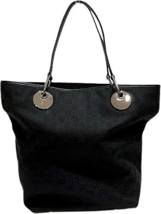 Gucci Pre-owned Tote Bags, female, Black, Size: ONE SIZE Pre-owned Vintage Tote Bag