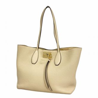 Ferragamo Beige Leather Tote Bag (Pre-Owned)