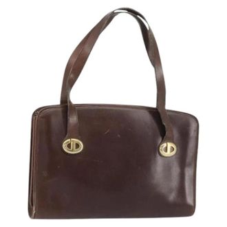 Dior Pre-owned Vintage Leren Schoudertas - Dames - Vintage Schoudertas - Bruin - ONE Size - Leer - Vintage