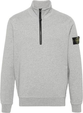 Stone Island Felpa con applicazione Compass - Grigio