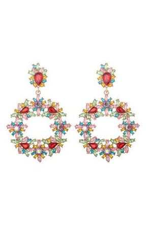 Eye Candy Los Angeles Kaleidoscope Statement Earrings in Gold at Nordstrom Rack