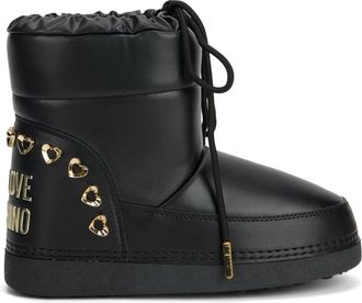 Love Moschino Skischoen - Dames - Winterlaarzen - Zwart - 35 EU - Leer - Schoenen