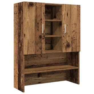 vidaXL Armario De Lavadora Madera Envejecida 70,5x25,5x90 Cm Vidaxl