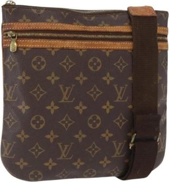 Louis Vuitton Pre-owned Cross Body Bags, female, Brown, Size: ONE SIZE Pre-owned Canvas Cross Body Bag