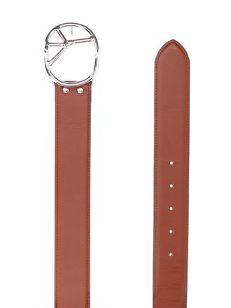 Needles Mens Belts Brown Cowhide Leather