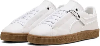 Puma Suede Modern Leather Sneaker in Puma White/gum at Nordstrom, Size 10.5