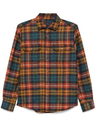 【SATIIIZ】Eddyburn Linkle Checkered Shirt Nade Label Checkered Shirt - satiiiz
