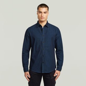 G-Star Clean Slim Overhemd - Donkerblauw - Heren