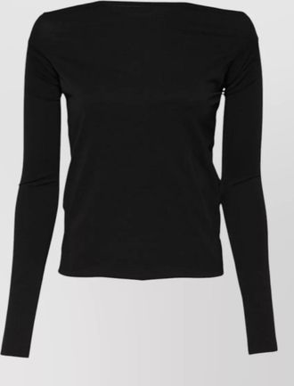Dolce & Gabbana wool slim-fit long-sleeve boat neck sweater