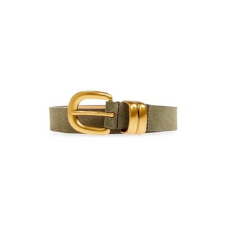 By Malene Birger Belts, female, Green, Size: ONE SIZE Zoilo Suede Belt