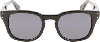 Ferragamo 49mm Small Rectangular Sunglasses in Black at Nordstrom Rack