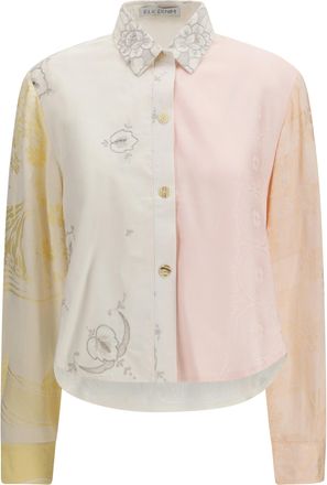 E.L.V. Denim Womens Shirt Emilie Embroidered Multicolour Cotton