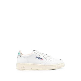Autry White Perforated Medalist Sneakers
