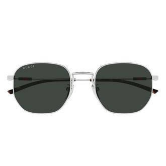 Gucci Sunglasses Gg2095 S 002 Silver/Green Men