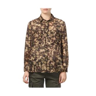 Mason's 4Gc 34013 Shirt - Dames - Overhemden - Groen - S - Leer - Overhemden