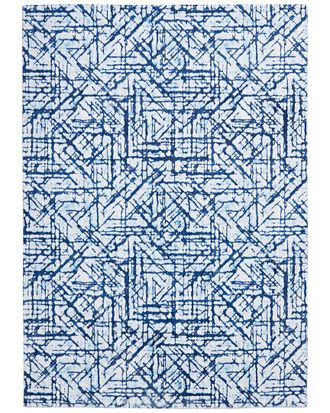 Linon Motif Printed Soft Ingrain Area Rug