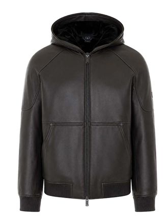 Moose Knuckles Neo Leather Hood Jacket