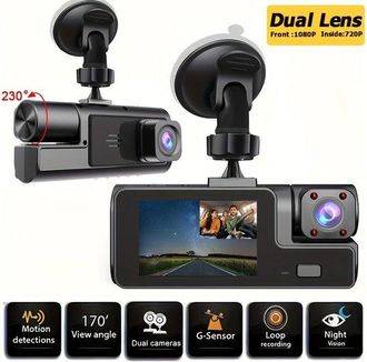 OEM Funci&oacute;n De Grabaci&oacute;n Dual Para La C&aacute;mara De Salpicadero: 1080p Frontal Y 720p Trasera - Visi&oacute;n Nocturna