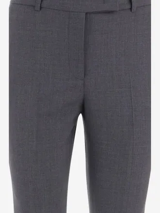 Ql2 Quelledue Stretch Wool-Blend Trousers - Gray