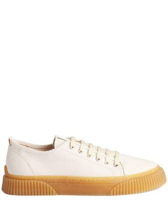Ami Lace-Up Low-Top Sneakers - Neutrals