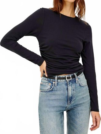 Rails Melle Long Sleeve Top In Black