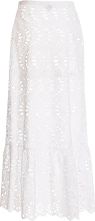 Giambattista Valli Macram&eacute; Cotton Skirt - White