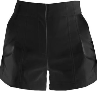 LBLC The Label Tanya Vegan Leather Short in Black at Nordstrom, Size X-Small