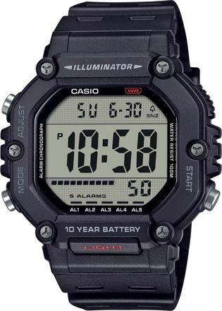 Casio Mens Black Digital Sport Watch with Grey Dial - AE-1600H-1AVCF