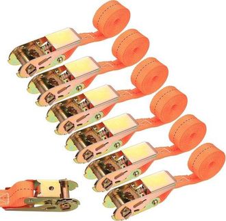 OEM Correas De Trinquete Ajustables De 25 &times; 2 M Con Hebilla - Aptas Para Portabicicletas - Transporte De Equipaje Y Caravanas