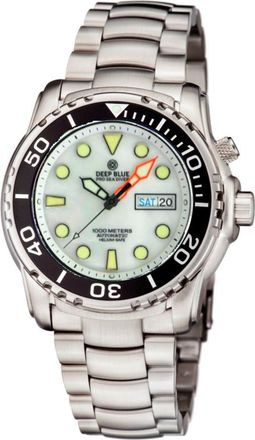 Deep Blue Pro Sea Diver II Automatic Mens Watch PSD1KMOPWHT