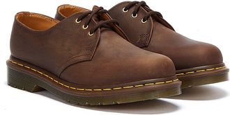 Dr. Martens 1461 Crazy Horse Mens Gaucho Leather Shoes - (Brown) - Size UK 12