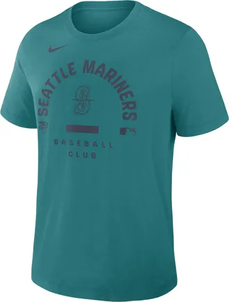 Nike Seattle Mariners Authentic Collection Early Work Nike Mens Dri-FIT MLB T-Shirt in Blue | 034J4DZMVR-HXK