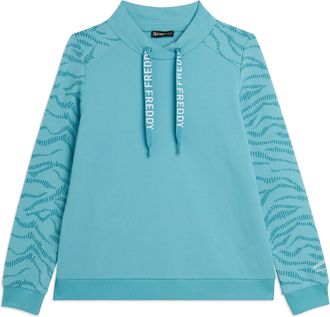 Freddy Felpa con Scollo a Incrocio e Motivo Grafico