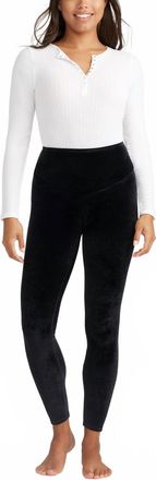Yummie Tummie Velvet Shaping Legging In Black
