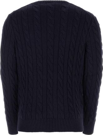 Polo Ralph Lauren Mens Midnight Blue Cotton Sweater 001 Maglieria