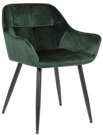 Clp Silla De Sal&oacute;n Emia En Terciopelo Terciopelo Verde