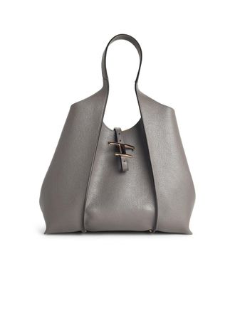 Tod's Gray Leather Bag