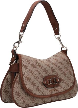 Guess Samantha Schoudertas - Dames - Schoudertassen - Bruin - ONE Size - Polyester - Tassen