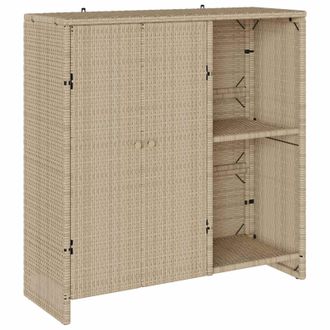 vidaXL Armario De Almacenamiento Beige 100 X 36 X 102 Cm Rat&aacute;n Vidaxl